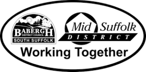 Babergh and mid Suffolk councils' logos